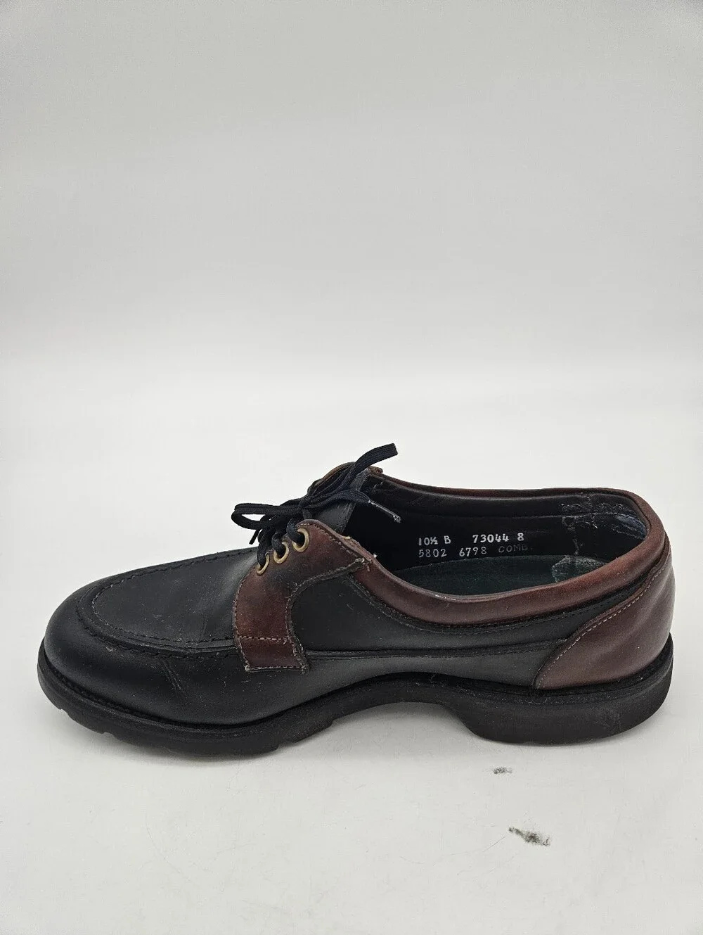VTG Allen Edmonds Lifestyles Boat Shoes Brown  Leather  Men 10.5 B Made in USA